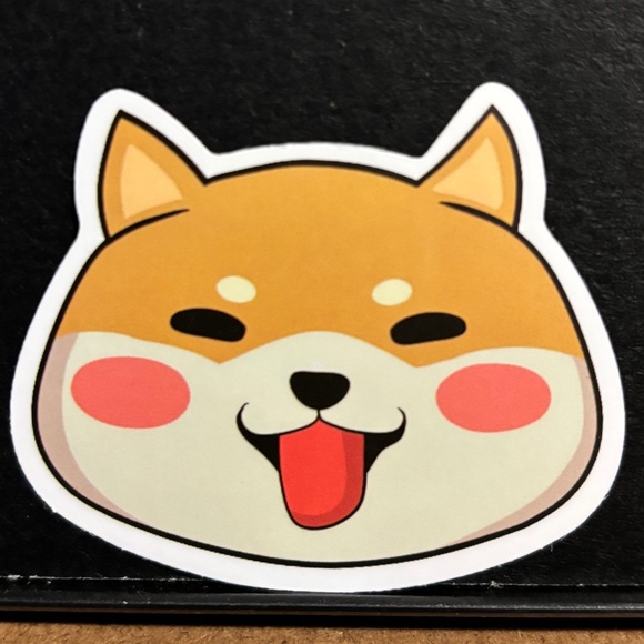 DOG FACE STICKER - Picture 1 of 1